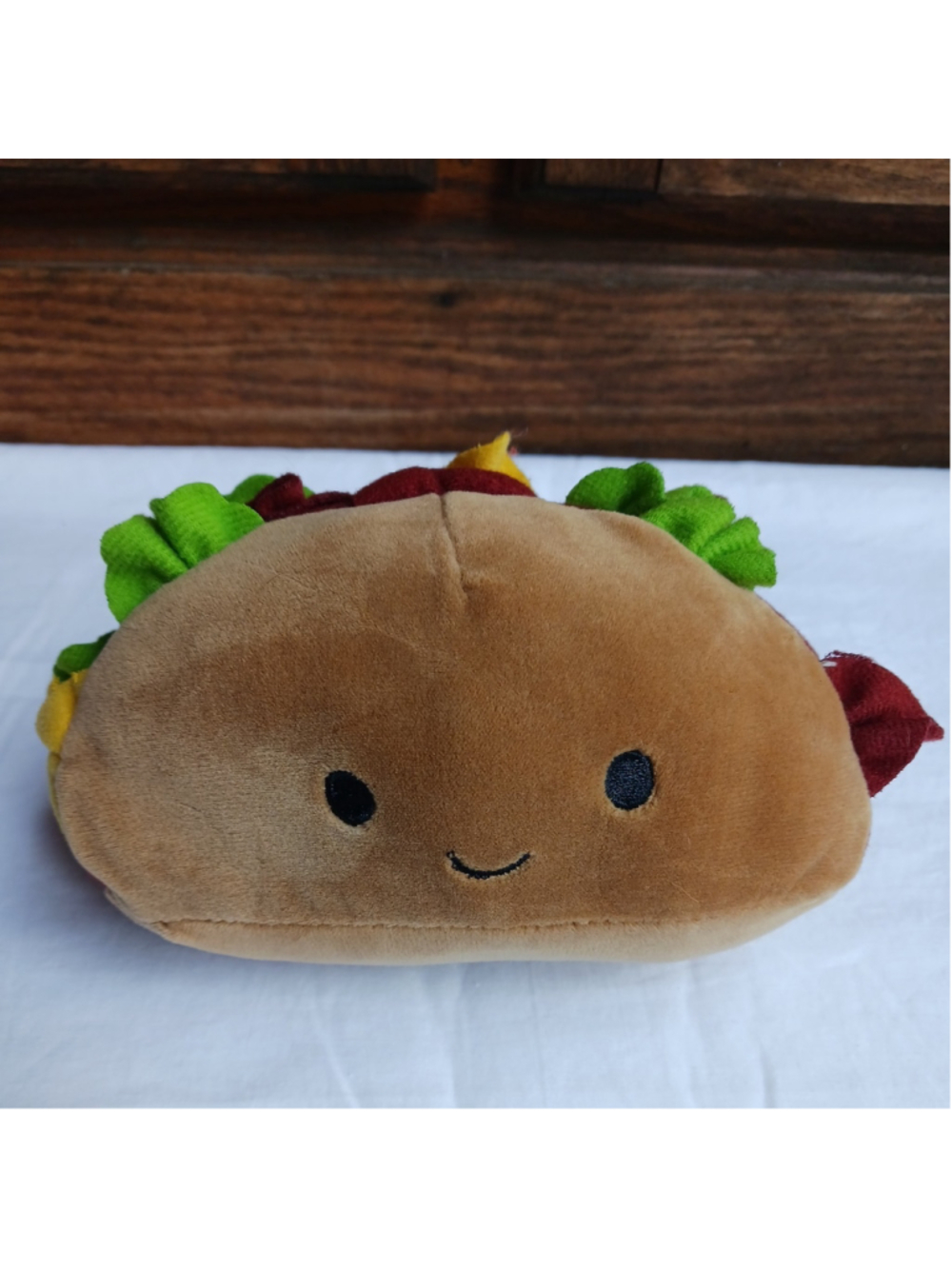 Dandee Collectors Choice Toys Plush Taco Smiling Face 6”